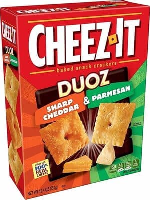 Sharp Cheddar & Parmesan Baked Snack Crackers