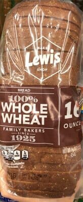 100% Whole Wheat Bread