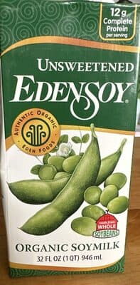 Organic Soymilk, Unsweetened