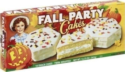Fall Party Snack Cakes