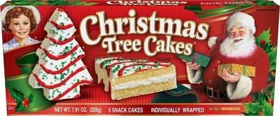 Christmas Tree Snack Cakes