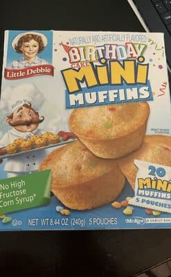 Birthday Cake Mini Muffins