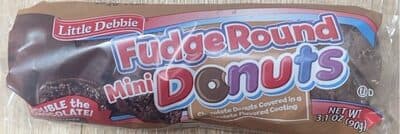 Fudge round mini donuts