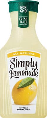 SIMPLY LEMONADE, LEMON JUICE