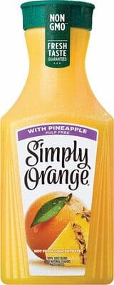 With Pineapple 100% Juice Blend