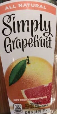 100% Pure Squeezed Grapefruit Juice