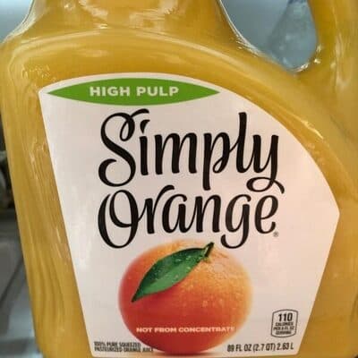 100% Pure Squeezed Pasteurized Orange Juice
