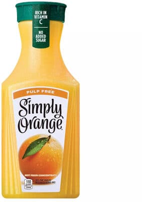 100% Pure Squeezed Pasteurized Orange Juice
