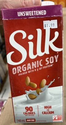 Unsweetened Soy beverage, Organic