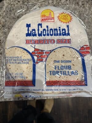 La Colonial flour tortillas