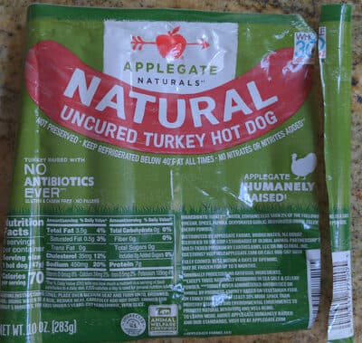 Natural Uncured Turkey Hot Dog