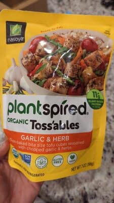 Garlic & Herb Seasoned Baked Tofu Cubes