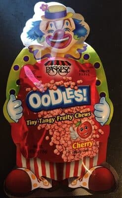 Oodles Tiny Tangy Fruity Chews Cherry