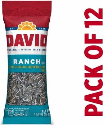 David Roasted and Salted Ranch Sunflower Seeds