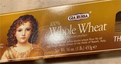 Whole wheat thin spaghetti