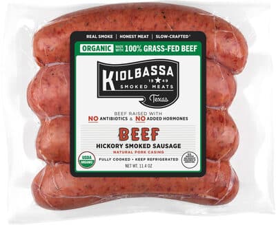 Organic Smoked Beef Sausage