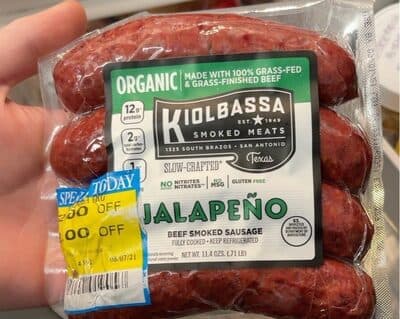 Jalapeno Smoked Beef Sausage