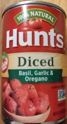 Basil, Garlic & Oregano Diced Tomatoes