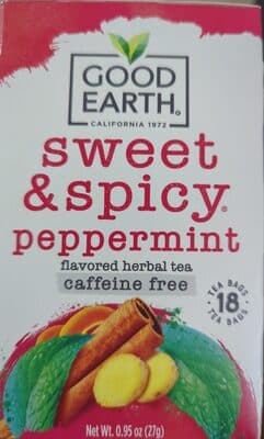 Peppermint Caffeine Free Flavored Herbal Tea