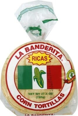 Yellow corn tortilla