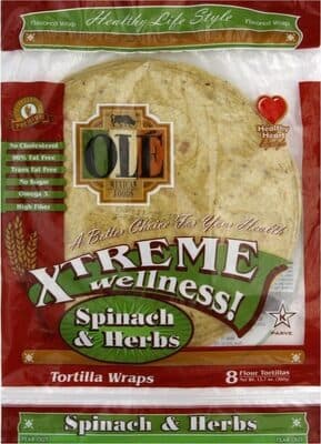 Spinach & Herbs Tortilla Wraps