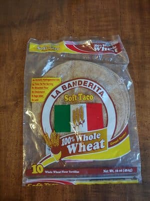 100% WHOLE WHEAT SOFT TACO