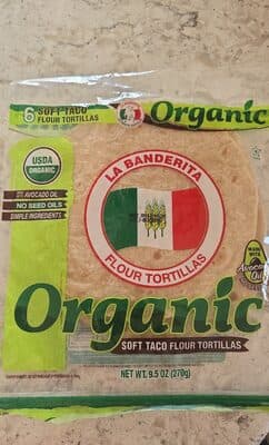 Organic Soft Taco Flour Tortillas
