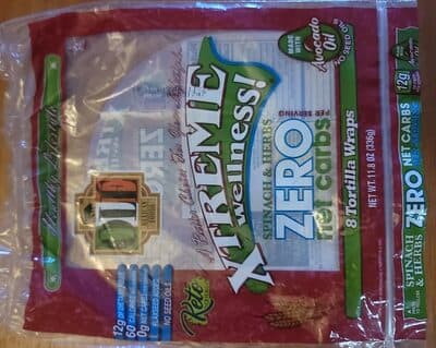 Xtreme Wellness! Spinach & Herb Tortilla Wraps