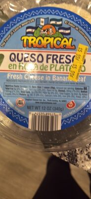Queso Fresco Fresh Cheese In Banana Leaf