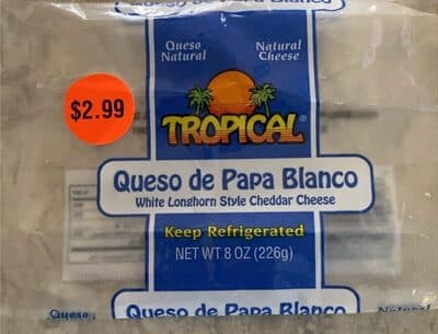 Queso de papa blanco