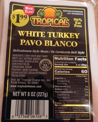 White Turkey Delicatessen-Style Meats