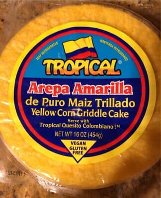 Yellow corn griddle cake