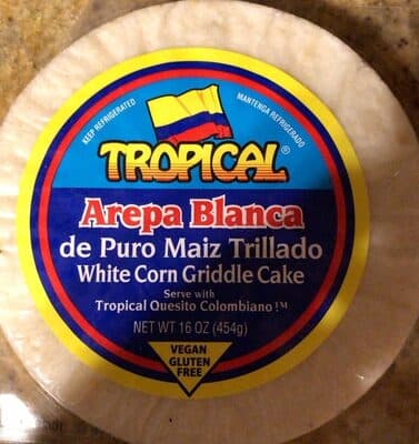 White corn griddle cake