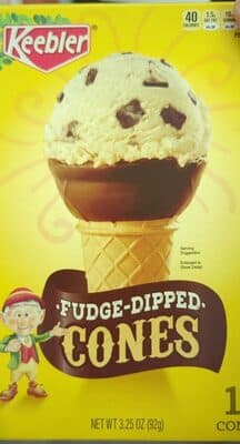 Keebler Fudge-Dipped Cones