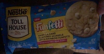 Vanilla Cake Flavored Morsels with Rainbow Funfetti