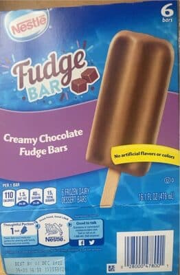 Creamy Chocolate Fudge Frozen Dairy Dessert Bars