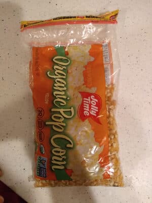 Organic popcorn