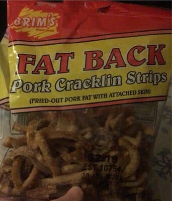 Fat Back Pork Cracklin Strips