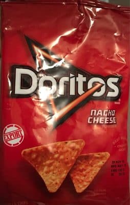 Nacho Cheese Flavored Tortilla Chips