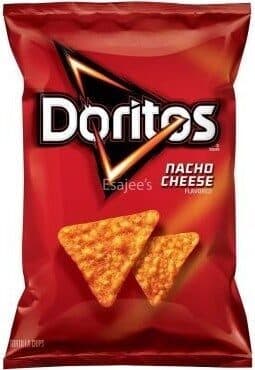 Nacho Cheese Flavored Tortilla Chips