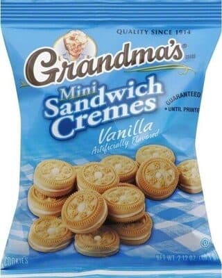 Mini Sandwich Cremes Cookies, Vanilla