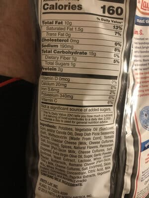 Deep Dish Pizza Flavored Potato Chips