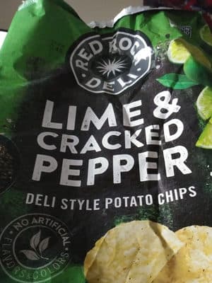 Lime & Cracked Pepper Flavored Potato Chips
