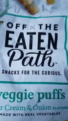 Sour Cream & Onion Flavored Veggie Puffs Snacks