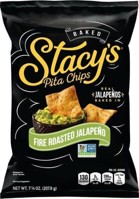 Baked Pita Chips, Fire Roasted Jalapeno