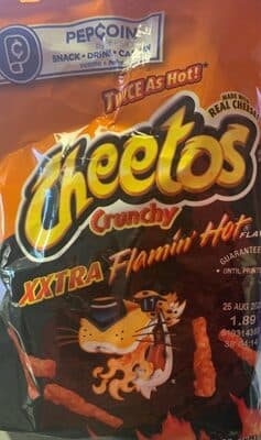 XXTRA Flamin' Hot Crunchy Cheese Flavored Snacks