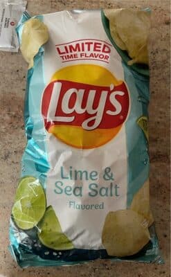 Lime & Sea Salt Flavored Potato Chips