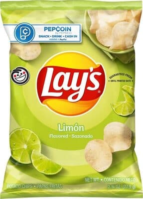 LIMON FLAVORED POTATO CHIPS, LIMON