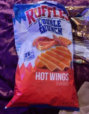 Ruffles Double Crunch Hot Wings Flavored Potato Chips