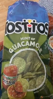 Tostitos Artificially Flavored Tortilla Chips Hint of Guacamole